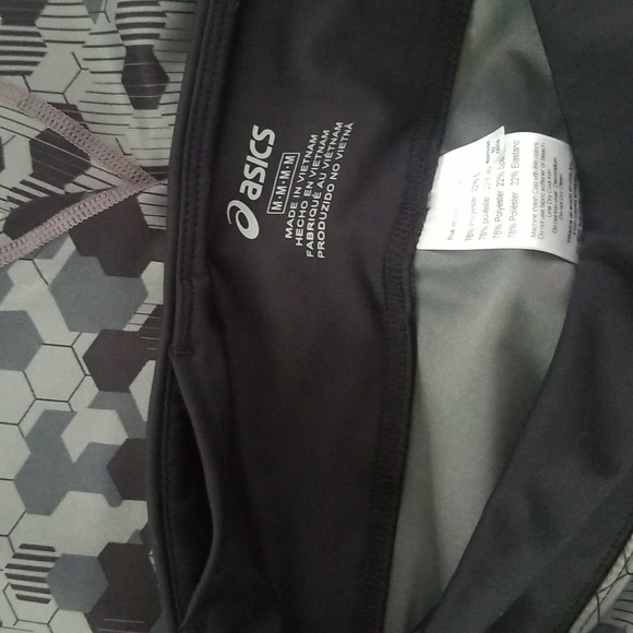 New Asics capri leggings athletic gym yoga pants activewear workout sportswear - Picture 3 of 3